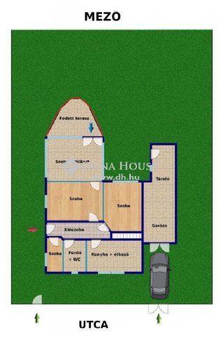 Eladó családi ház, Balatonfűzfőn 79.9 M Ft, 4 szobás