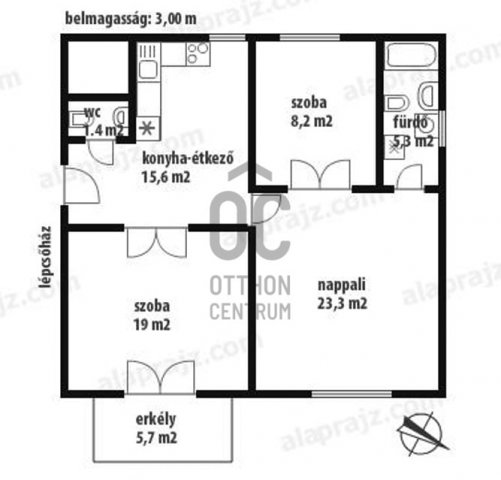 Eladó téglalakás, Budapesten, II. kerületben 74.9 M Ft, 3 szobás
