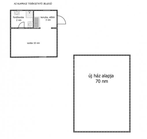 Eladó családi ház, Érden 22.9 M Ft, 1 szobás