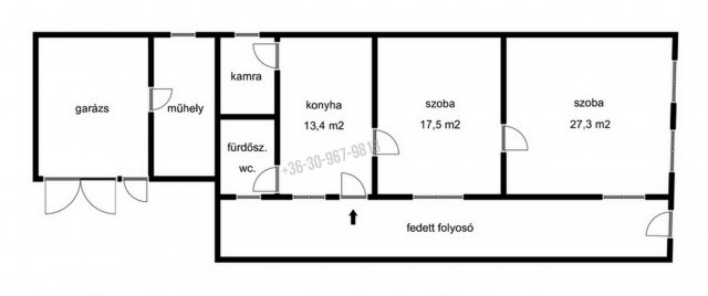 Eladó családi ház, Békéscsabán 13.9 M Ft, 2 szobás