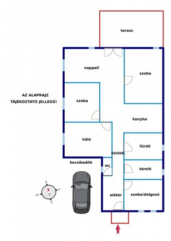 Eladó családi ház, Dabason 84 M Ft, 5 szobás