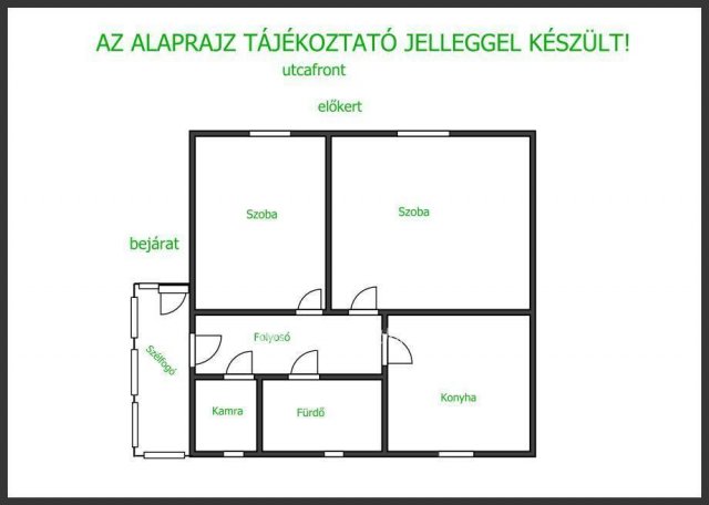 Eladó családi ház, Komádiban 8.5 M Ft, 2 szobás