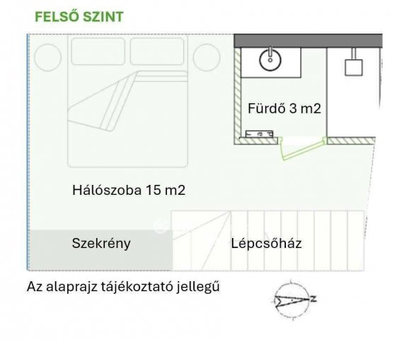 Eladó téglalakás, Budapesten, VI. kerületben 52.9 M Ft, 2 szobás