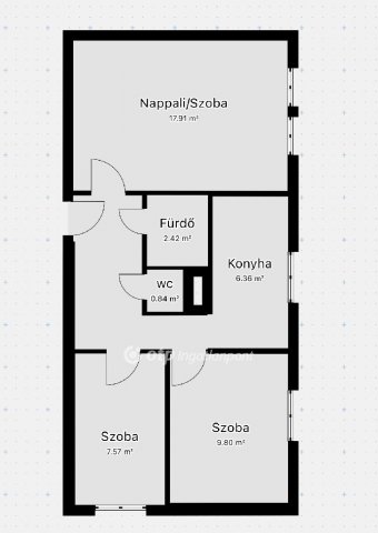 Eladó téglalakás, Celldömölkön 30.99 M Ft, 1+2 szobás