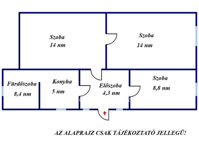 Eladó családi ház, Kunszentmártonban 5.9 M Ft, 3 szobás