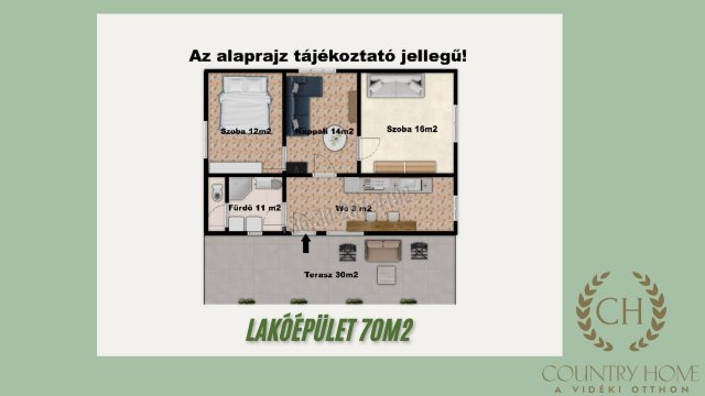 Eladó mezogazdasagi ingatlan, Ópusztaszeren 64.9 M Ft, 3 szobás