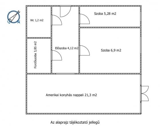 Eladó panellakás, Győrött, Ipar utcában 35.5 M Ft, 1+2 szobás