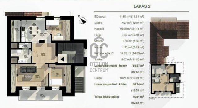 Eladó téglalakás, Cegléden 39.6 M Ft, 3 szobás