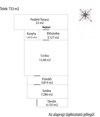 Eladó nyaraló, Verőcén 15 M Ft, 1+1 szobás