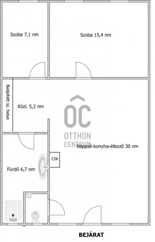 Eladó téglalakás, Kalocsán 21.9 M Ft, 3 szobás