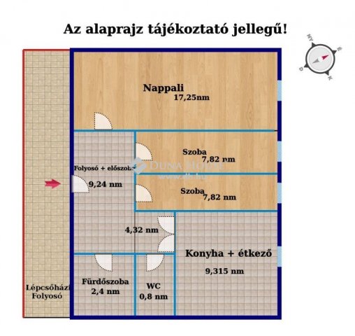Eladó panellakás, Budapesten, XXI. kerületben 42.2 M Ft, 3 szobás