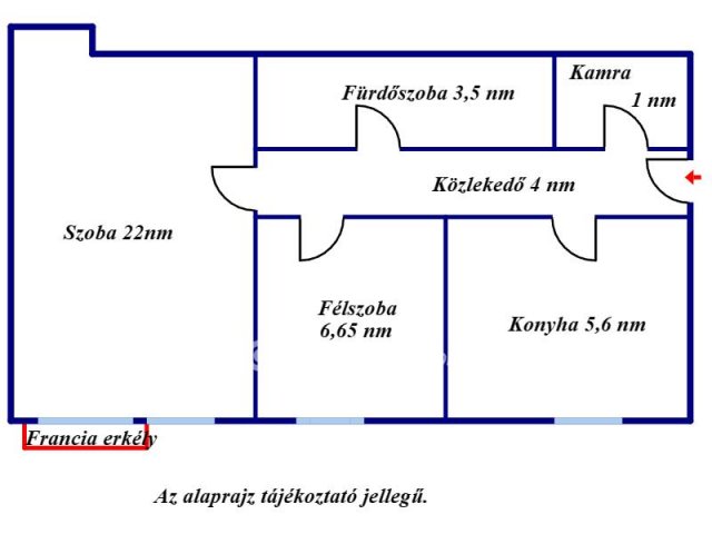 Eladó panellakás, Szolnokon 19.5 M Ft, 1+1 szobás