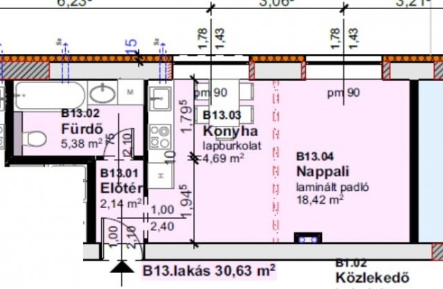 Eladó téglalakás, Szombathelyen 28.9 M Ft, 1+1 szobás