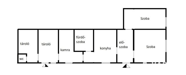 Eladó családi ház, Gércén 15.2 M Ft, 2 szobás