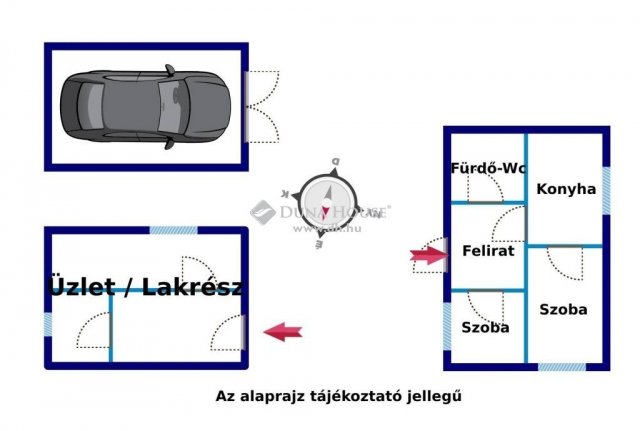 Eladó üzlethelyiség, Kecskeméten 26.5 M Ft, 3 szobás