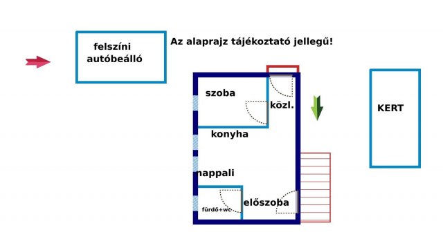 Eladó téglalakás, Nagytarcsán 39.9 M Ft, 2 szobás