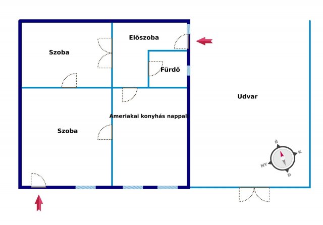 Eladó családi ház, Kecskeméten, Kölcsey utcában 59.9 M Ft