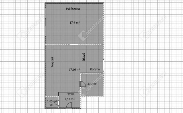 Kiadó téglalakás, albérlet, Pacsán 120 E Ft / hó, 1 szobás