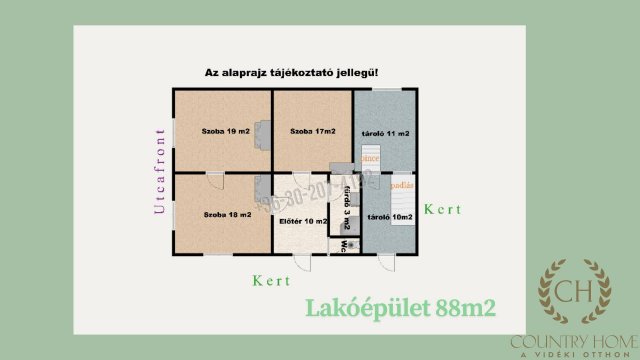 Eladó mezogazdasagi ingatlan, Sándorfalván 34.9 M Ft, 3 szobás