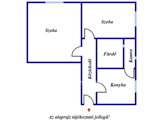 Eladó téglalakás, Sajóbábonyon 12.5 M Ft, 2 szobás