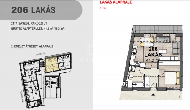 Eladó téglalakás, Isaszegen 36.3 M Ft, 2 szobás