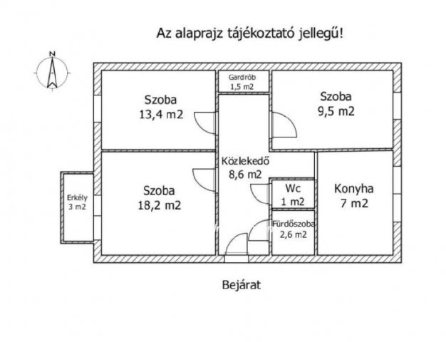 Eladó panellakás, Győrött 41.9 M Ft, 2+1 szobás