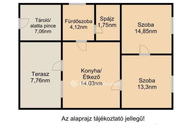 Eladó családi ház, Nyíregyházán 23.5 M Ft, 2 szobás