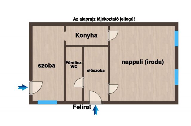 Eladó téglalakás, Győrött 47.5 M Ft, 1 szobás