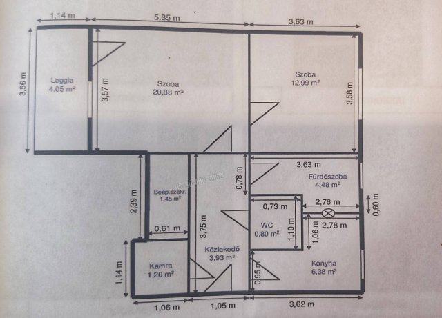 Eladó téglalakás, Miskolcon, Bárczay utcában 19.5 M Ft