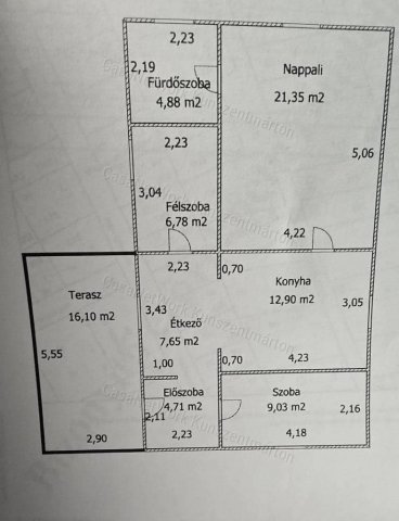 Eladó családi ház, Cserkeszőlőn 38.5 M Ft, 2+1 szobás