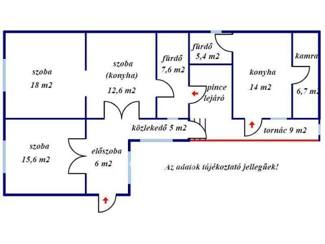 Eladó családi ház, Halmajugrán 18 M Ft, 3 szobás
