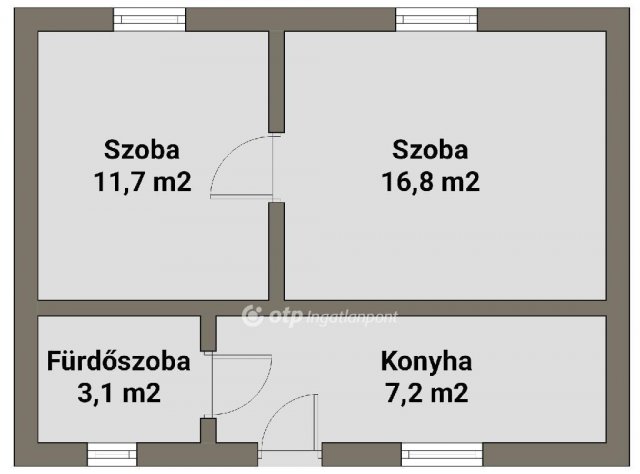 Eladó családi ház, Nyíregyházán 16 M Ft, 1+1 szobás