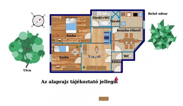 Eladó téglalakás, Budapesten, IX. kerületben 69.9 M Ft, 3 szobás
