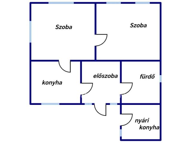Eladó családi ház, Vécsen 6.8 M Ft, 2 szobás