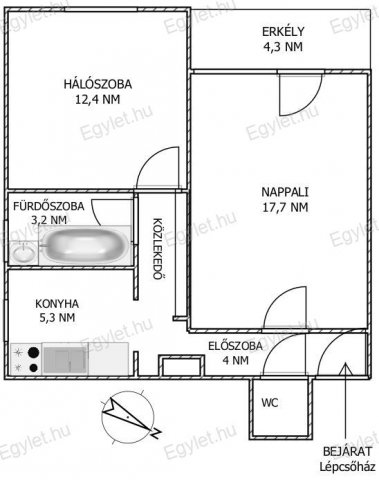 Eladó panellakás, Budapesten, XVI. kerületben 36.9 M Ft, 2 szobás
