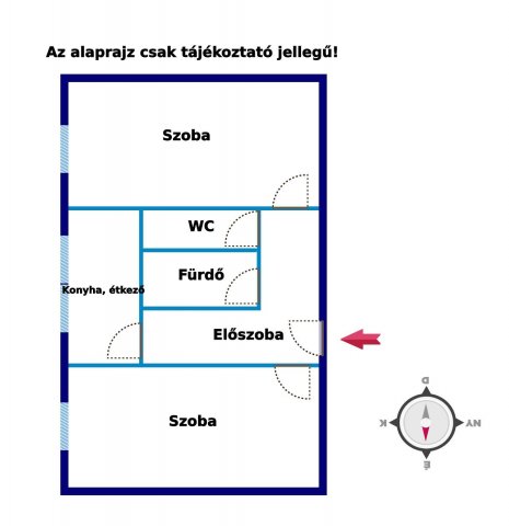 Eladó panellakás, Dombóváron, Bezerédj utcában 16.9 M Ft