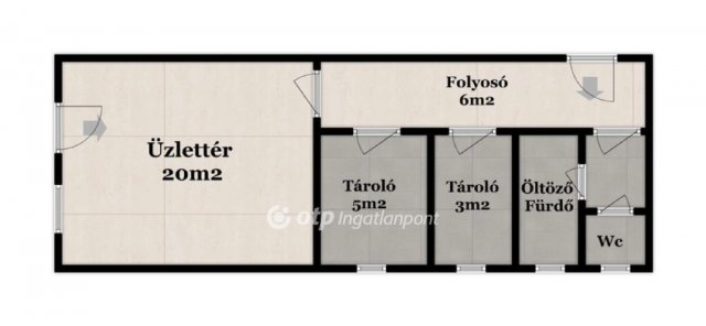 Kiadó üzlethelyiség, Debrecenben 180 E Ft / hó