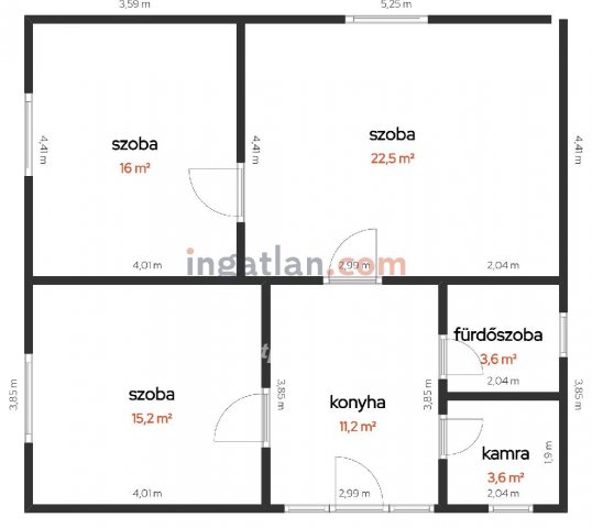 Eladó családi ház, Tiszakécskén 18.85 M Ft, 3 szobás