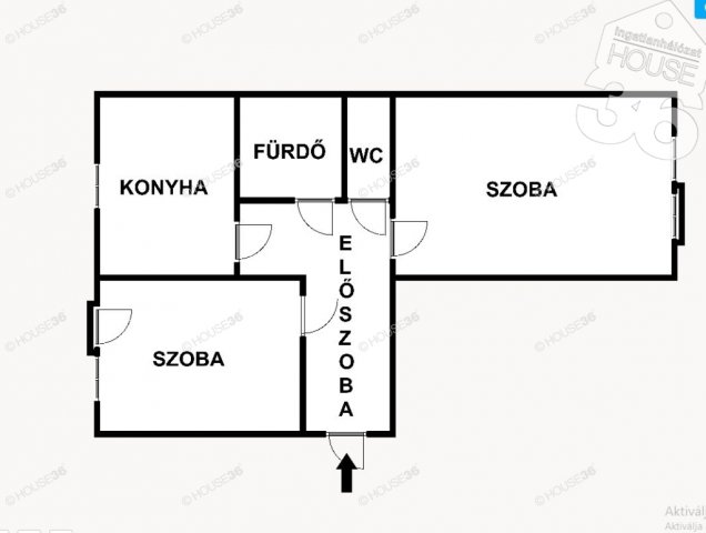 Kiadó panellakás, albérlet, Kecskeméten 179 E Ft / hó, 2 szobás