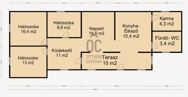 Eladó családi ház, Petriventén 21.9 M Ft, 4 szobás