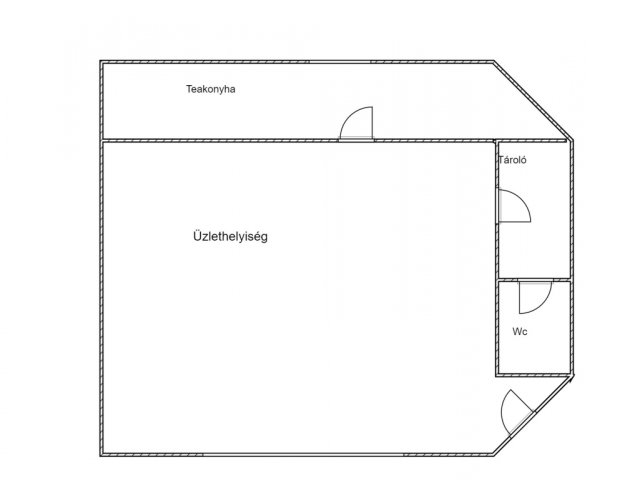 Eladó üzlethelyiség, Kecskeméten 37.5 M Ft