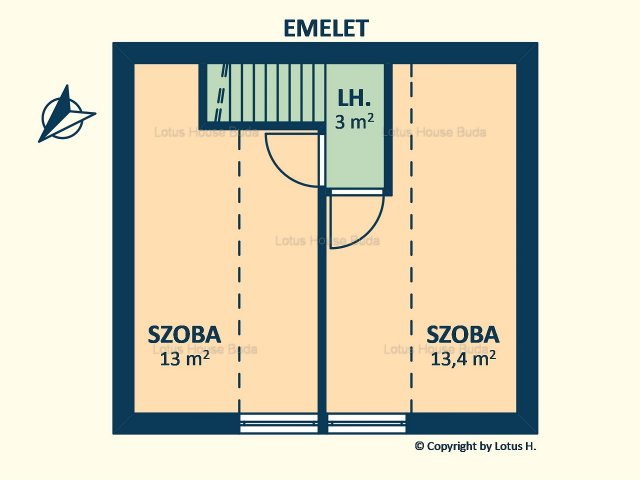 Eladó téglalakás, Budapesten, II. kerületben 90 M Ft, 3 szobás