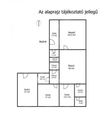 Eladó családi ház, Mérgesen 115 M Ft, 3 szobás