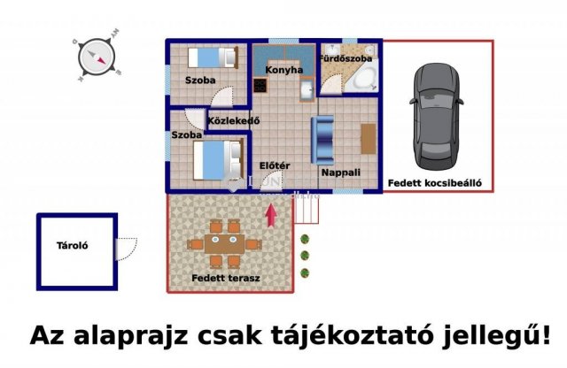 Eladó nyaraló, Tóalmáson 34 M Ft, 1+2 szobás