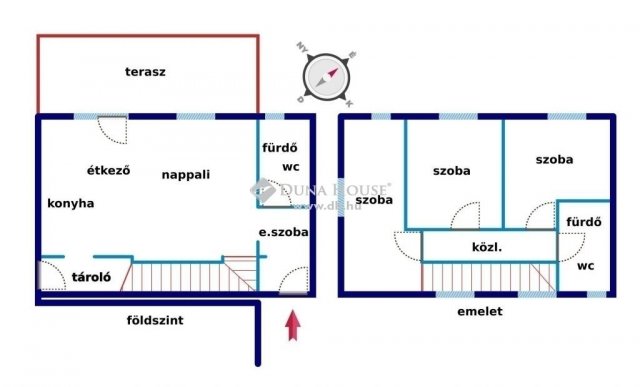 Eladó ikerház, Budapesten, XVIII. kerületben 100 M Ft, 2+2 szobás