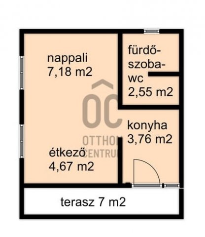 Eladó téglalakás, Csokonyavisontán 13 M Ft, 1 szobás