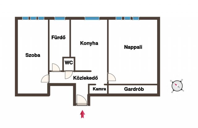 Eladó téglalakás, Budapesten, X. kerületben 55 M Ft, 2 szobás