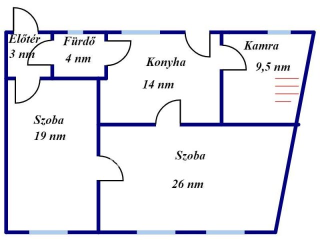 Eladó családi ház, Gyulán 34.3 M Ft, 2 szobás