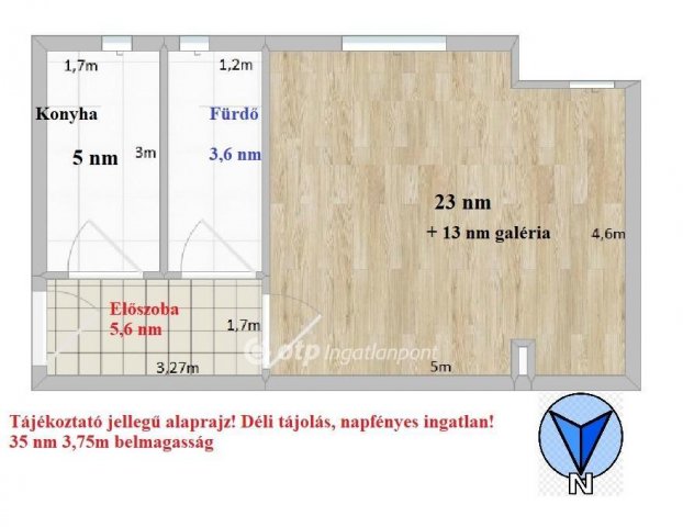 Eladó téglalakás, Székesfehérvárott 43.9 M Ft, 1 szobás