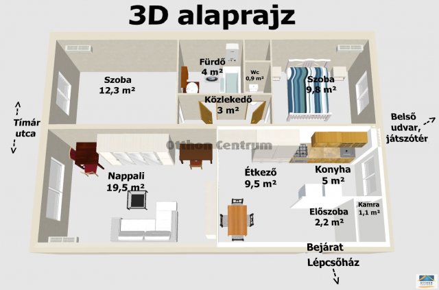 Eladó téglalakás, Egerben 39.9 M Ft, 3 szobás